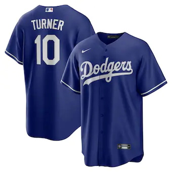 mens nike justin turner royal los angeles dodgers alternate